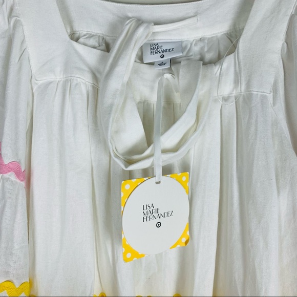 Lisa Marie Fernandez White linen Bell sleeve dress - Picture 6 of 13